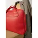 Кожаная деловая сумка Attache Briefcase красный флотар