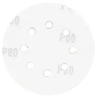 Шлифовальный круг 8 отверстий Ø125мм P80 (10шт) SIGMA (9122651)