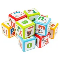 Уценка. Кубики выдувные "Азбука+Арифметика", 12 шт Брак буквы Д