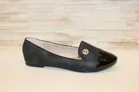 Балетки черные женские Т681