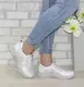 Спортивные женские белые туфли с перфорацией белые