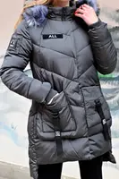 Куртка женская зимняя серая П608 XXL