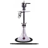 Кальян Amy Deluxe SS 31.02 S Carbonica Lucid висота 65 см на 1 персону чорний