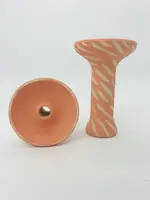 Чаша для кальяна 2×2 Hookah Medium Turtle – Розовая (резная ножка)