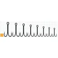 k-1501-001 Крючки Gurza Double Hook Long Shank Bn №1 4 Шт.