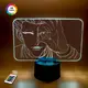 3D ночник "Хисока Мороу 2" (УВЕЛИЧЕННОЕ ИЗОБРАЖЕНИЕ)+ пульт ДУ + сетевой адаптер + батарейки (3ААА) 3DTOYSLAMР
