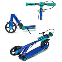 Двухколесный складной самокат "Scale Sports". Складной, ручной тормоз. Dark blue (259663522)