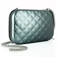 Клатч на молнии OGON Quilted ledy bag, платиновый