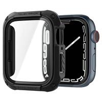 Чохол та скло Spigen для Apple Watch 8/7 Tough Armor (45mm), Black (ACS04183)