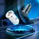 Адаптер автомобильный Borofone Scenery dual port BZ22 |1USB/1Type-C, 30W/3A, PD/QC|