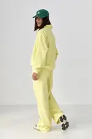 Жіночий спортивний костюм із плюшевим начісом - лимонний колір, ONE SIZE
