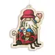 Новогодняя игрушка подвес на елку -  Солнечный всадник FNGi-055 [Вид товара: Заготовка для вышивки на фанере]