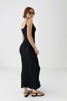 Ажурна літня в'язана сукня - чорний цвет, ONE SIZE (є розміри)