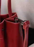 Жіноча сумка бордова натуральна шкіра код 7-8618