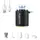 Насос-фонарь кемпинговый Flextail Tiny Pump Х, чёрный с вакуумными пакетами 2 шт (50х70)