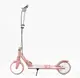 Самокат двухколесный Best Scooter SHARK с ручным тормозом PU колеса. Pink white (147564)