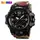 Часы наручные мужские SKMEI 1155BAG RED CAMO, брендовые мужские часы. Цвет: красный камуфляж