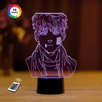 3D ночник "О Сану 2" (УВЕЛИЧЕННОЕ ИЗОБРАЖЕНИЕ) + пульт ДУ + сетевой адаптер + батарейки (3ААА)  3DTOYSLAMP