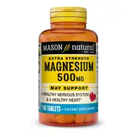 Витамины и минералы Mason Natural Magnesium 500 mg Extra Strength, 100 таблеток