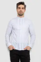 Рубашка мужская однотонная, цвет белый, 186R2033