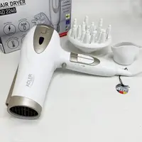 Електричний фен для волосся Adler AD-2248 White 2400Вт для укладання та сушіння з насадками з іонізацією