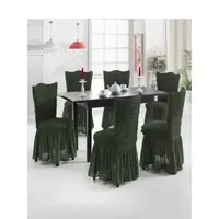 Чохол на стілець з спідницею Зелений Home Collection Evibu Туреччина 50112