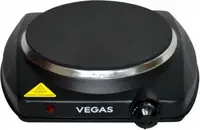Електроплита Vegas VEС-1300 1200 Вт черная