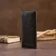 Горизонтальный клатч глянцевый на магните GRANDE PELLE 11316 Черный