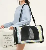 Сумка переноска для котів собак 46x28x30 см CosmoPet CP-48 (L) Green