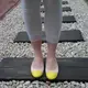 Яркие женские балетки 4-35 жёлт