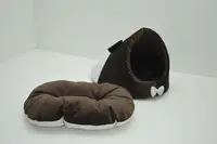 Будиночок будка для кішок і собак Мишка коричнева 380х520х460