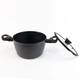 Кастрюля с крышкой VITRINOR CHEF COLLECTION 2112161 24 см 3.8 л черная