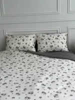 Постільна білизна сімейна Dushka Home Муслін 21739 160х215х2 см