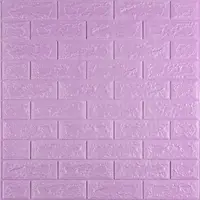 3D панель самоклеющаяся 700x770x5мм кирпич светло-фиолетовый (015-5) SW-00000083