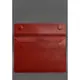 Кожаный чехол-конверт на магнитах для MacBook Pro 16" Красный