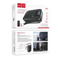 Портативний Компресор для автомобіля HOCO Breeze portable smart air pump S53