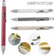 Шариковая многозадачная ручка Troika Construction со стилусом, линейкой, отверткой и уровнем, голубой