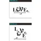 Акриловая 3D наклейка "Love" красная роза