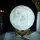 Ночник светящийся месяц Moon Lamp 18 см, Ночник детский для комнаты, Детский ночник безопасен для ребенка