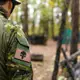 Набор шевронов 2 шт с липучкой Череп Карателя Punisher беж койот 5х8 см вышитый патч нашивка шеврон