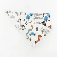 Слинявчик з хлястиком непромокальний Dino in town