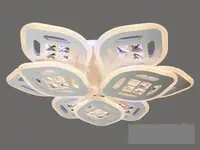 Стельова світлодіодна люстра з діммером 185W 6012/6+3 LED 3color dimmerдне
