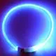 Светодиодный LED ошейник для собак с зарядкой USB, синий