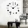 Большие настенные часы DIY Clock с цифрами светятся в темноте Чёрные 173720