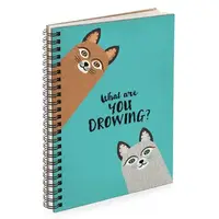 Скетчбук для эскизов и зарисовок What are you drowing? 14,7х21 см 45 листов