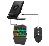 Мобильный игровой адаптер геймпад Bluetooth SUNROZ P6 Union PUBG Mobile с клавиатурой, мышкой, охлаждением 3в1