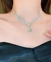 Ожерелье женское с кристаллами код 2366-1