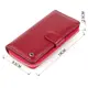 Вертикальный вместительный кошелек из кожи женский ST Leather 19307 Бордовый