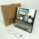 Электронные настольные цифровые часы DS-6608 с фоторамкой, зеленая подсветка. Цвет: черный