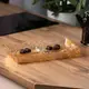 Блюдо для закусок 28.5 × 16.5 (см) на 4 секции прямоугольное из толстого стекла тарелка менажница секционная